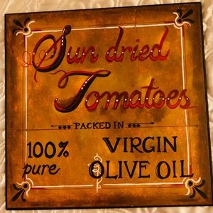 Kitchen wall decor sun dried tomatoes 🍅